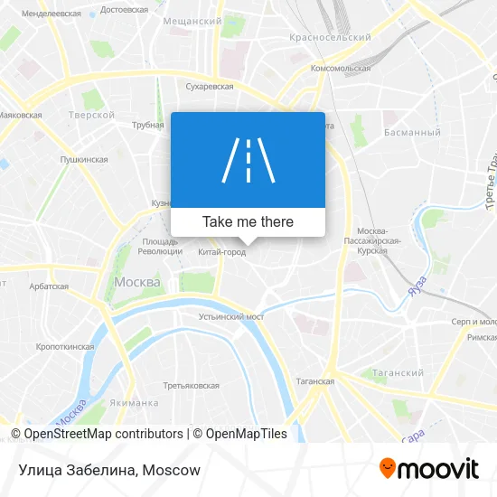 Улица Забелина map