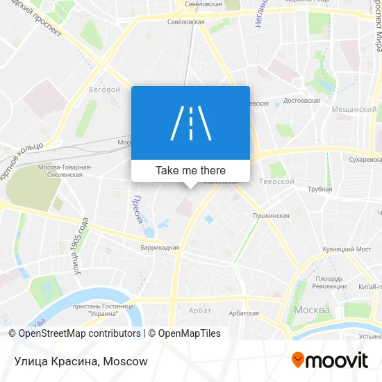 Улица Красина map