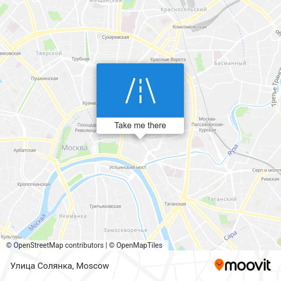 Улица Солянка map