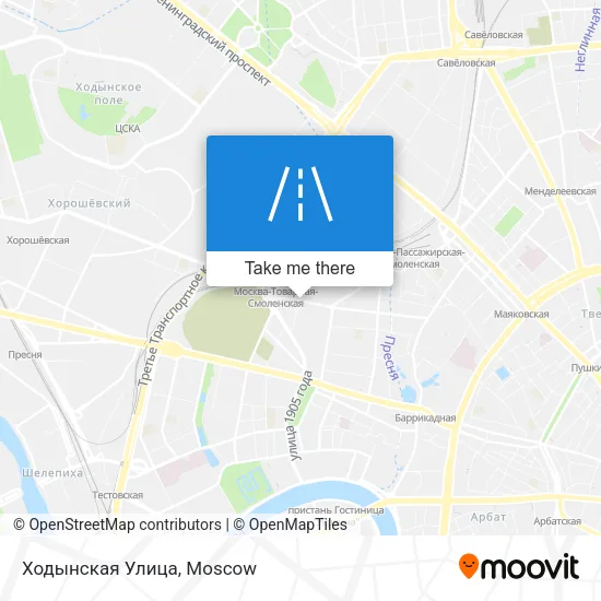 Ходынская Улица map