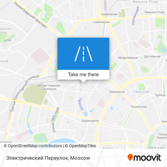 Электрический Переулок map