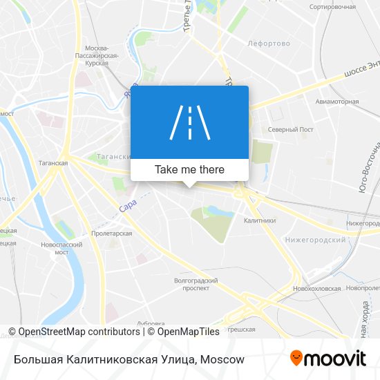 Большая Калитниковская Улица map