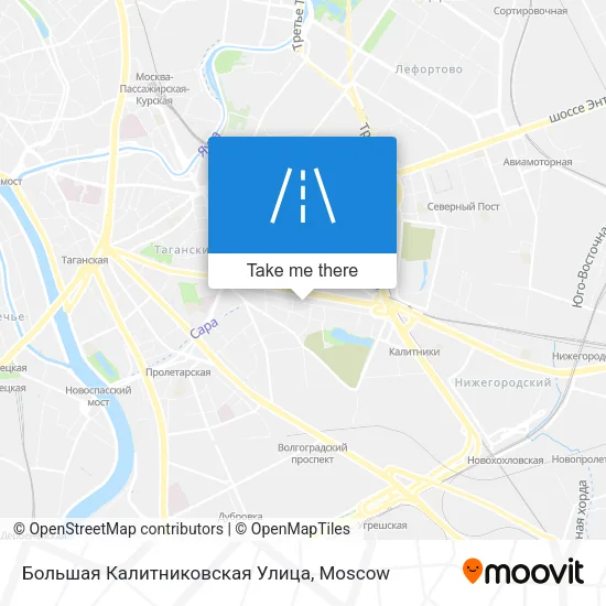 Большая Калитниковская Улица map