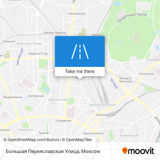 Большая Переяславская Улица map