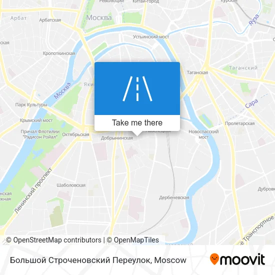 Большой Строченовский Переулок map
