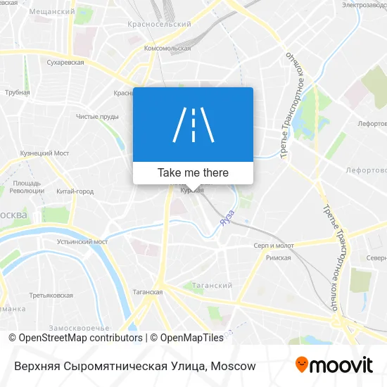 Верхняя Сыромятническая Улица map
