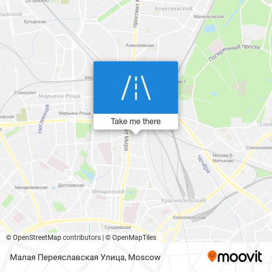 Малая Переяславская Улица map