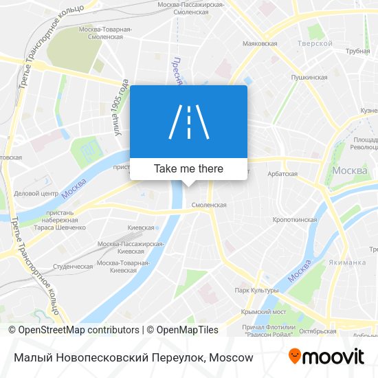 Малый Новопесковский Переулок map