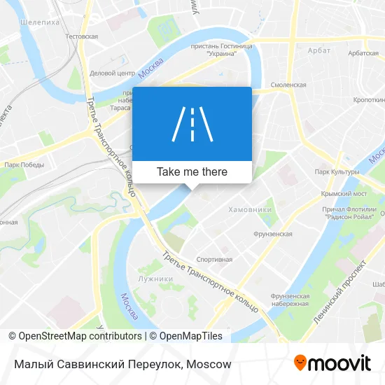 Малый Саввинский Переулок map
