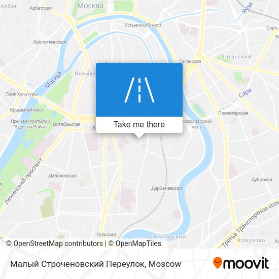 Малый Строченовский Переулок map