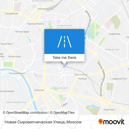 Новая Сыромятническая Улица map