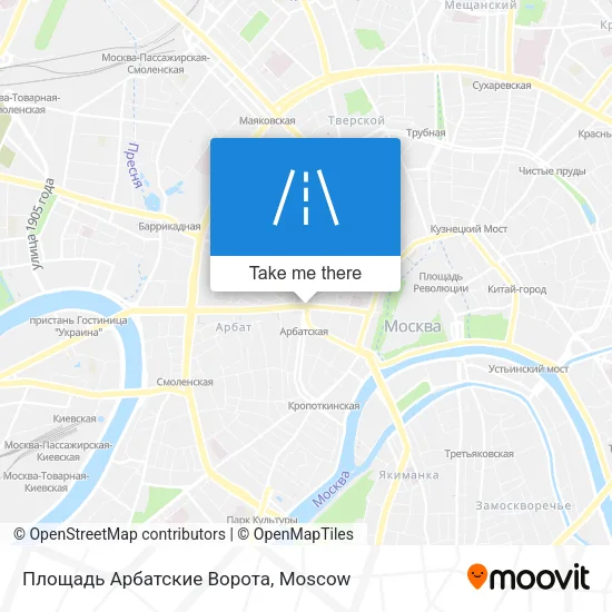 Площадь Арбатские Ворота map