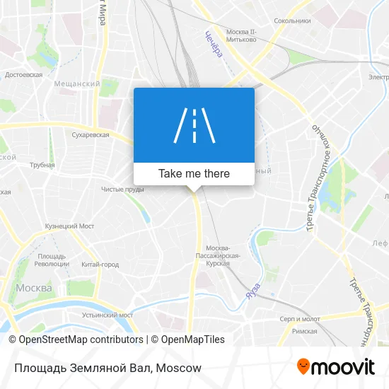 Площадь Земляной Вал map