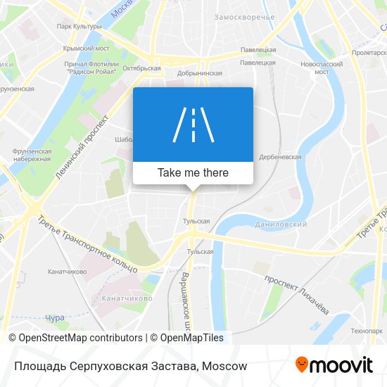 Площадь Серпуховская Застава map