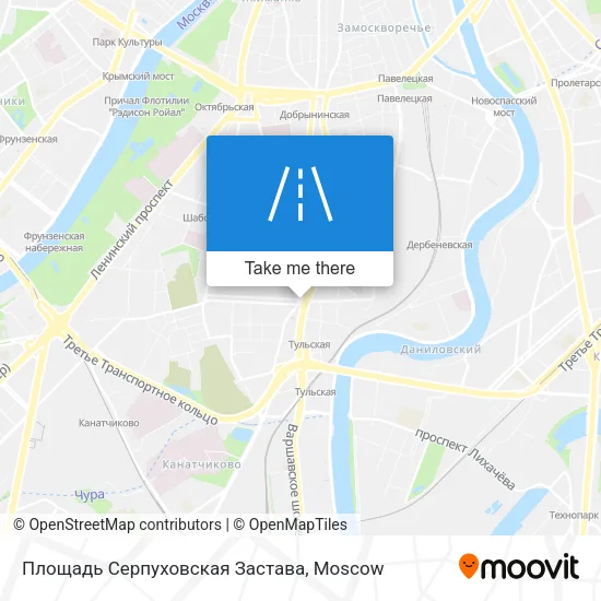 Площадь Серпуховская Застава map