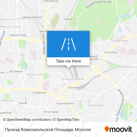 Проезд Комсомольской Площади map