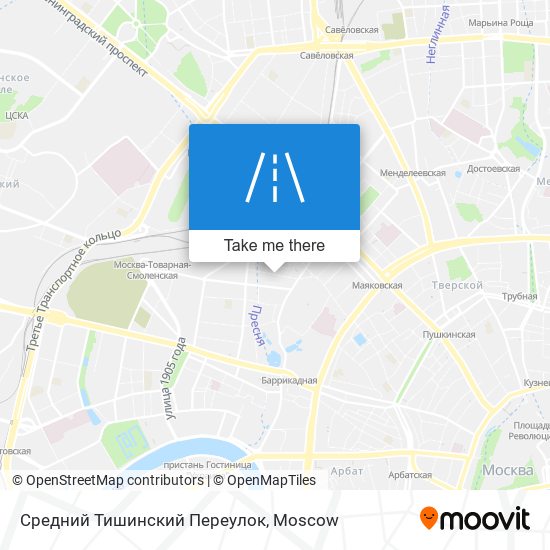 Средний Тишинский Переулок map