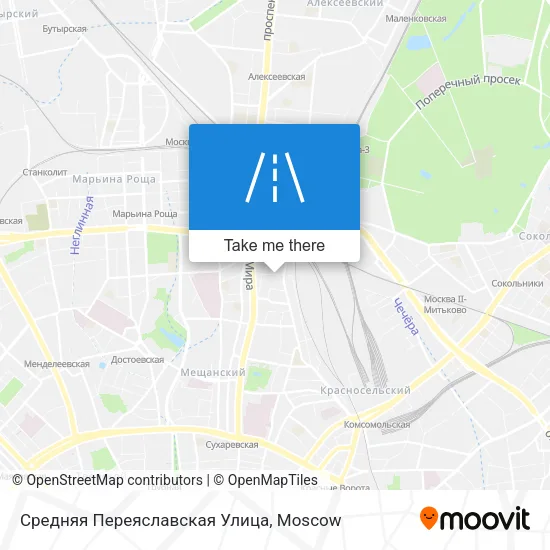 Средняя Переяславская Улица map