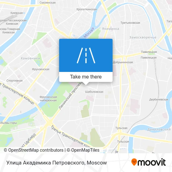 Улица Академика Петровского map