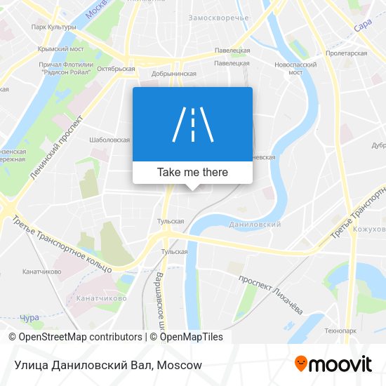 Улица Даниловский Вал map