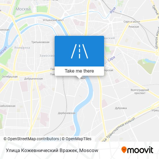 Улица Кожевнический Вражек map