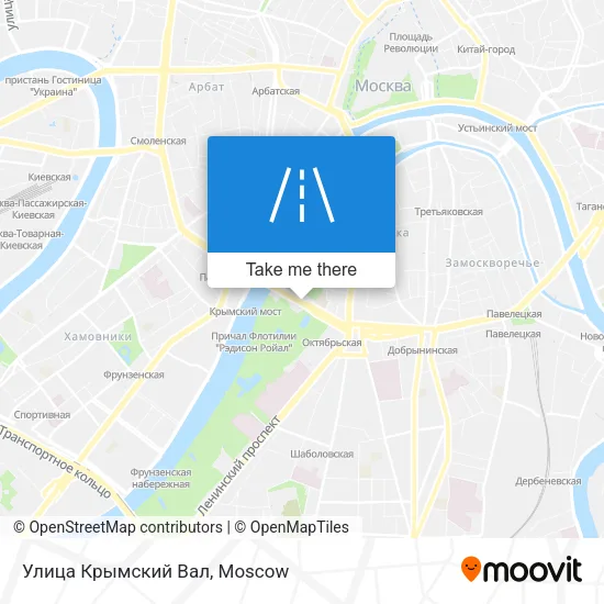 Улица Крымский Вал map