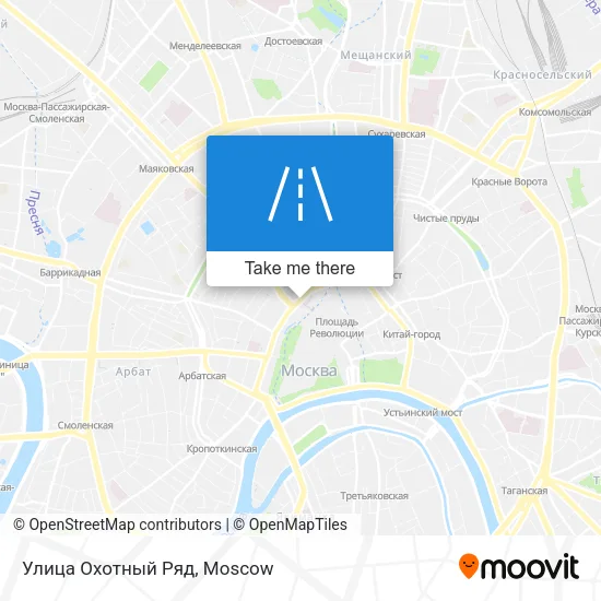 Улица Охотный Ряд map