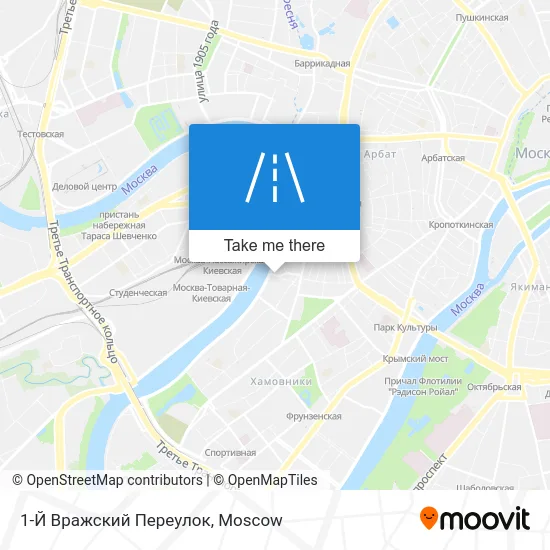 1-Й Вражский Переулок map