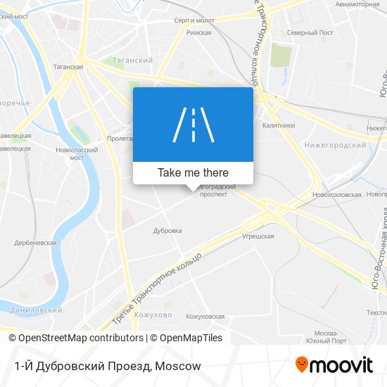 1-Й Дубровский Проезд map