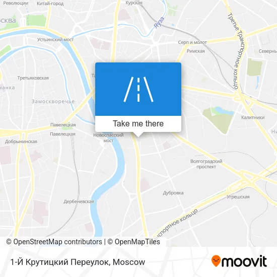 1-Й Крутицкий Переулок map