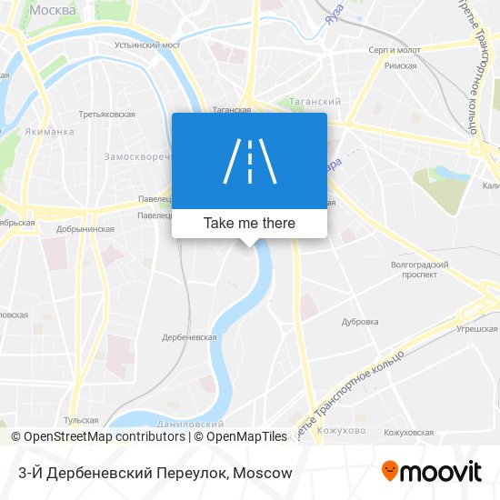 3-Й Дербеневский Переулок map