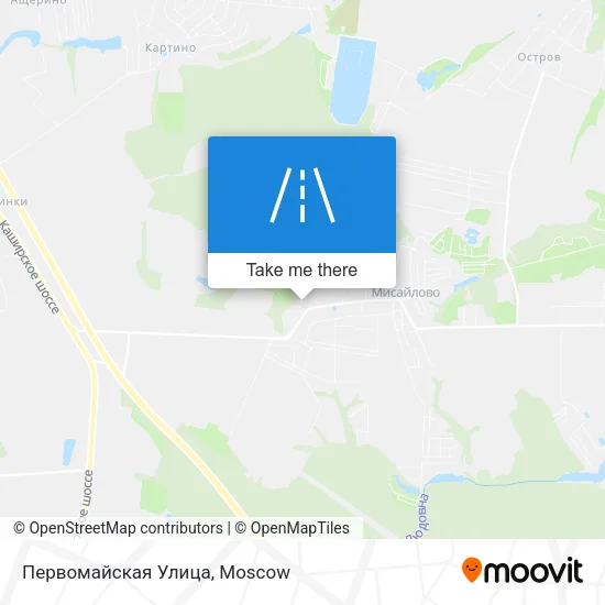 Первомайская Улица map