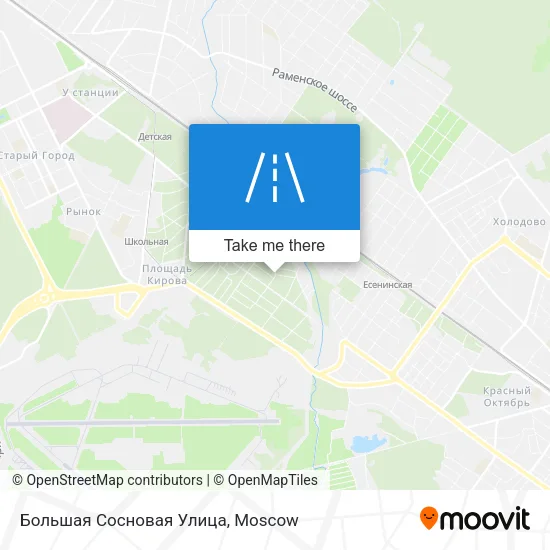 Большая Сосновая Улица map