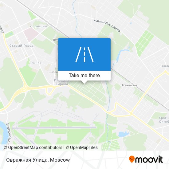 Овражная Улица map