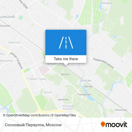 Сосновый Переулок map