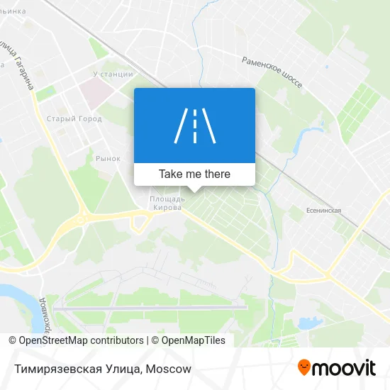 Тимирязевская Улица map