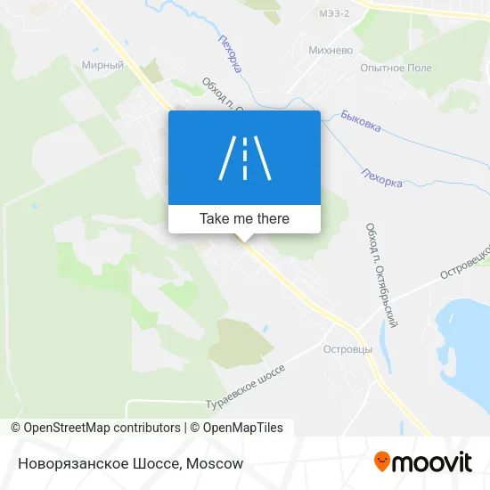 Новорязанское Шоссе map