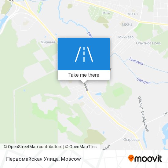 Первомайская Улица map