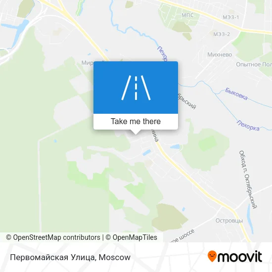 Первомайская Улица map