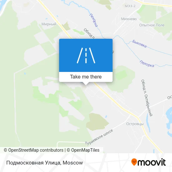 Подмосковная Улица map