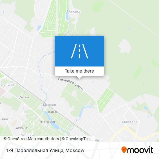 1-Я Параллельная Улица map