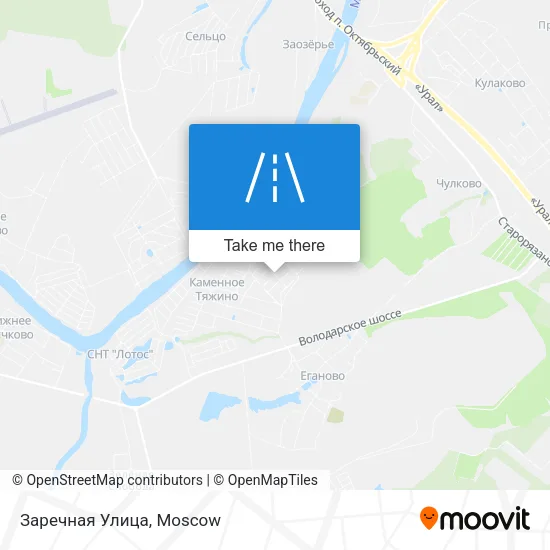 Заречная Улица map