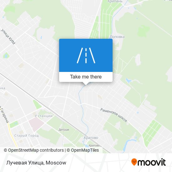 Лучевая Улица map