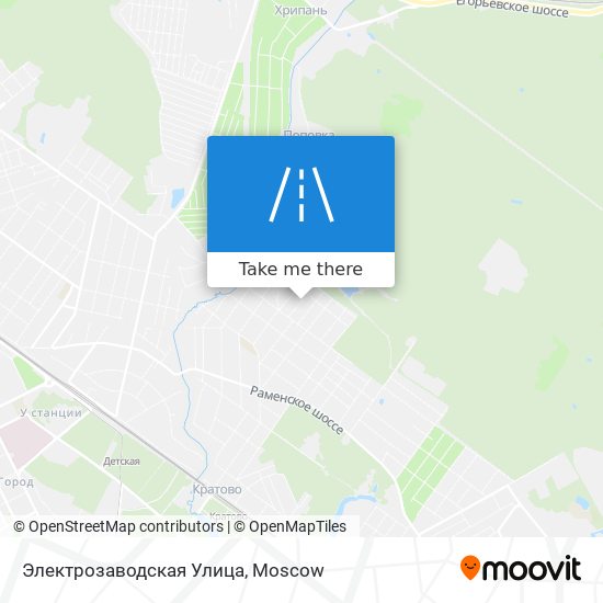 Электрозаводская Улица map