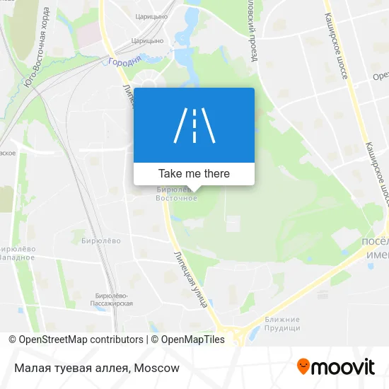 Малая туевая аллея map
