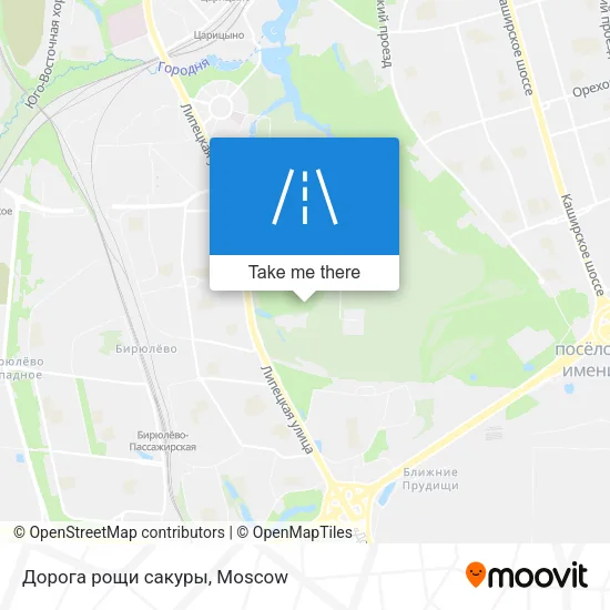 Дорога рощи сакуры map