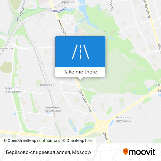 Берёзово-спиреевая аллея map