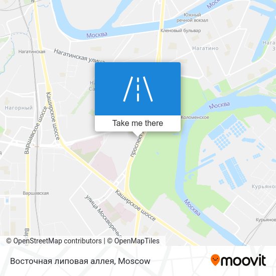 Восточная липовая аллея map