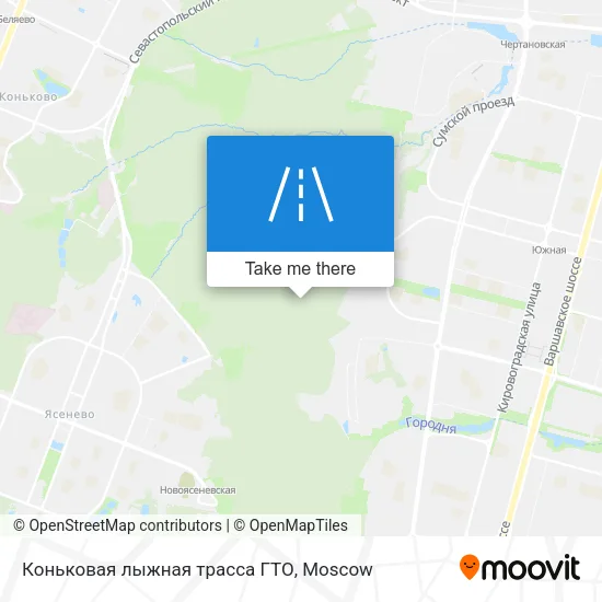 Коньковая лыжная трасса ГТО map