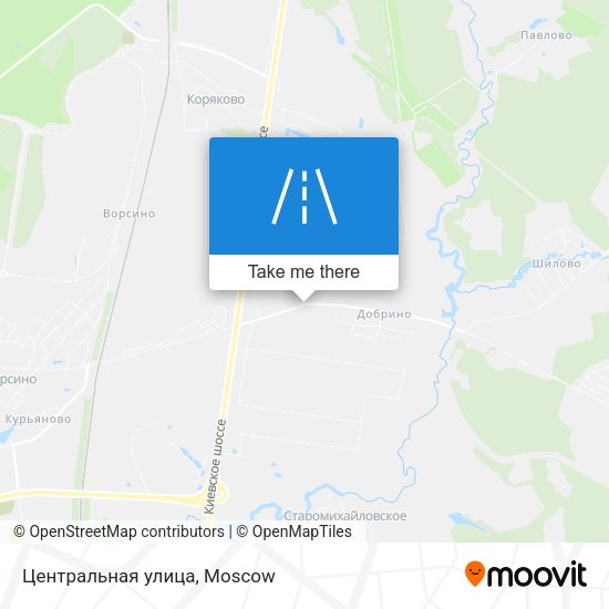Центральная улица map